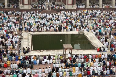 NEW DELHI INDIA JUNE 29 2023 Muslim devotees offer Eid al Adha prayers Namaz at the Jama Masjid on June 29 2023 in New Delhi India Eid ul Adha also known as Bakra Eid Bakrid Eid al Adha Eid Qurban or Qurban Bayarami is Islamic festivals celebrated by clipart