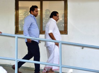 MUMBAI INDIA Mayıs 3 2023 Kerala Milliyetçi Kongre Partisi başkanı NCP C Chacko, 3 Mayıs 2023 tarihinde Mumbai Hindistan 'da Bhushan Koyande Hindustan Times tarafından çekilmiştir.
