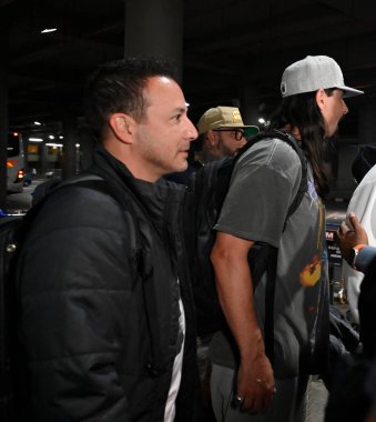 MUMBAI INDIA MAYIS 3 Mayıs 2023 AJ McLean Brian Littrell Nick Carter Howie Dorough ve Kevin Richardson Amerikan vokal grubu Backstreet Boys üyeleri DNA Dünya Turu öncesinde 3 Mayıs 2023 'te Mumbai Hindistan DNA Dünya Turu' nda 