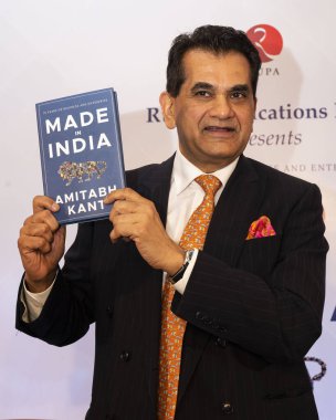 MUMBAI INDIA MAY 12 2023 Amitabh Kant Author during the launch of his book Made in India at Taj Mahal Palace Colaba on May 12 2023 in Mumbai India Photo by Anshuman Poyrekar Hindustan Times clipart