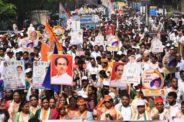 NAVI MUMBAI INDIA OCTOBER 28 Kasım 2024 Belapur NCP adayı Sandeep Naik 28 Ekim 2024 tarihinde Navi Mumbai Hindistan 'da aday gösterilmiştir Maharashtra Meclisi seçimleri 20 Kasım' da Countung fo ile planlanmıştır.