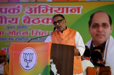 NOIDA INDIA 17 Mayıs 2023 BJP Ulusal Başkan Yardımcısı Radha Mohan Singh 17 Mayıs 2023 tarihinde Noida Hindistan 'da 73.