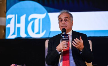 YENİ DELHI INDIA 18 Mayıs 2023 Ugo Astuto AB 'nin Hindistan delegasyonu Büyükelçisi 18 Mayıs 2023 tarihinde Ambedkar Uluslararası Merkezi' nde yapılan bir panel tartışmasında Raj K Raj Hindustan Times