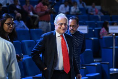 NEW DELHI INDIA MAY 18 2023 Ugo Astuto Ambassador of the delegation of EU to India seen during a panel discussion during the Hindustan TimesG20 Agenda at Ambedkar International Center on May 18 2023 in New Delhi India Photo by Sanchit Khanna Hindusta clipart