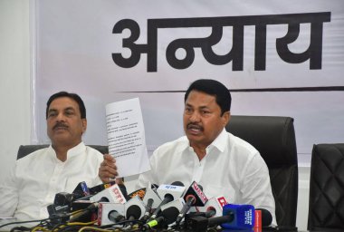 MUMBAI INDIA NOVEMBER 28 Kasım 2024 Maharashtra Kongre Başkanı Nana Pathole 28 Kasım 2024 tarihinde Mumbai Hindistan 'da Bhushan Koyande Hindustan Times tarafından çekilmiştir. 