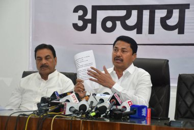 MUMBAI INDIA NOVEMBER 28 Kasım 2024 Maharashtra Kongre Başkanı Nana Pathole 28 Kasım 2024 tarihinde Mumbai Hindistan 'da Bhushan Koyande Hindustan Times tarafından çekilmiştir. 