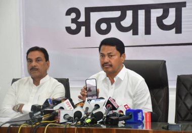 MUMBAI INDIA NOVEMBER 28 Kasım 2024 Maharashtra Kongre Başkanı Nana Pathole 28 Kasım 2024 tarihinde Mumbai Hindistan 'da Bhushan Koyande Hindustan Times tarafından çekilmiştir. 
