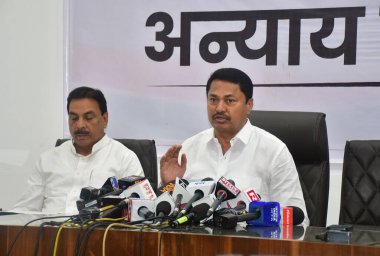 MUMBAI INDIA NOVEMBER 28 Kasım 2024 Maharashtra Kongre Başkanı Nana Pathole 28 Kasım 2024 tarihinde Mumbai Hindistan 'da Bhushan Koyande Hindustan Times tarafından çekilmiştir. 