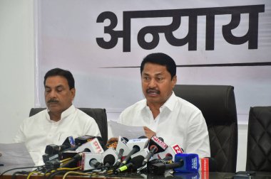 MUMBAI INDIA NOVEMBER 28 Kasım 2024 Maharashtra Kongre Başkanı Nana Pathole 28 Kasım 2024 tarihinde Mumbai Hindistan 'da Bhushan Koyande Hindustan Times tarafından çekilmiştir. 