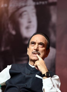 NEW DELHI INDIA APRIL 5 Nisan 2023 Ghulam Nabi Azad 5 Nisan 2023 tarihinde Nehru Müzesi 'nde Sanjeev Verma Hindustan Times