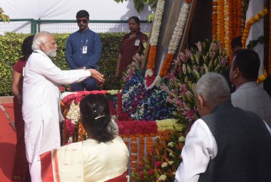 NEW DELHI INDIA APRIL 14 Nisan 2023 Başbakan Narendra Modi, Dr B R Ambedkar 'ın 14 Nisan 2023 tarihinde Yeni Delhi Hindistan' da düzenlenen ve Ind 'de kutlanan yıllık festivaldir.