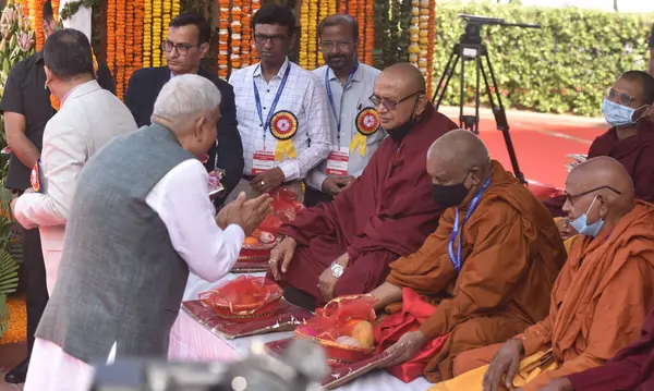 NEW DELHI INDIA APRIL 14 Nisan 2023 Başkan Yardımcısı Jagdish Dhankhar, Dr. B R Ambedkar 'ın 14 Nisan 2023 tarihinde Yeni Delhi Hindistan' da düzenlenen ve her yıl kutlanan bir festivaldir. 