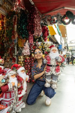 NEW DELHI, INDIA: NOVEMBER 27, 2024 - Bollywood actor Shweta Tripathi poses during an interview for Christmas Day special on November 27 2024 in New Delhi India (Photo by Raajessh Kashyap Hindustan Times) clipart