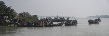 SANDESHKHALI INDIA DECEMBER 30 2024 People of Sandeshkhali on their way to attend an Adminstrative Meeting where Chief Minister Mamata Banerjee distributed various government schemes at Sandeshkhali in North 24 Parganas on December 30 2024 in Sandesh clipart