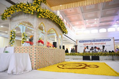 NEW DELHI INDIA JANUARY 6. 2025 Sih, Guru Govind Singh 'in Prakash Parv kutlamaları vesilesiyle 6 Ocak 2025' te Yeni Delhi Hindistan 'da Sonu Mehta Hindustan Times tarafından çekilmiştir.