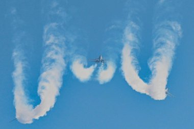 NEW DELHI INDIA JANUARY 23 2025 Sukhoi Jets seen during Flypast by Indian Air Force as a part of Republic Day rehearsals on January 23 2025 in New Delhi India Photo by Sanchit Khanna Hindustan Times clipart