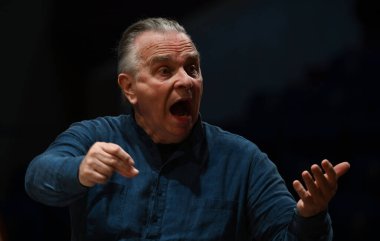 MUMBAI INDIA FEBRUARY 12 2025 Mark Elder the British conductor conducted rehearsals with the Symphony Orchestra of India for the first time at the National Centre for the Performing Arts NCPA on February 12 2025 in Mumbai India Photo by Raju Shinde H clipart