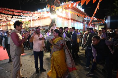 NEW DELHI INDIA FEBRUARY 19 Şubat 2025 Delhi Genel Sekreteri Rakha Gupta, 19 Şubat 2025 tarihinde Yeni Delhi Hindistan Rekha Gupta 'da yapılacak BJP meclis toplantısında Perşembe günü Raml' de Delhis başbakanı olarak yemin edecek.