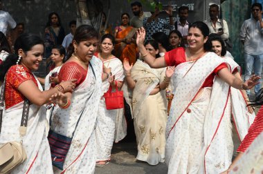 NAVI MUMBAI, INDIA - 10 Nisan 2025: Jain topluluğu 10 Nisan 2025 tarihinde Navi Mumbai, Hindistan 'da MahavirJayanti' yi kutlar. (Fotoğraf: Bachchan Kumar / Hindustan Times) 