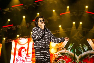 NEW DELHI, INDIA - 23 Mart 2025: Bollywood şarkıcısı Sonu Nigam, Delhi Teknoloji Üniversitesi (DTU), Rohini kampüsünde düzenlenen yıllık kültür festivali Engifest 25. (Fotoğraf: Raajessh Kashyap / Hindustan Times)