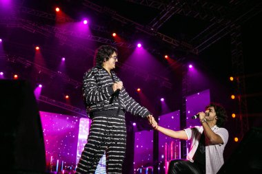 NEW DELHI, INDIA - 23 Mart 2025: Bollywood şarkıcısı Sonu Nigam, Delhi Teknoloji Üniversitesi (DTU), Rohini kampüsünde düzenlenen yıllık kültür festivali Engifest 25. (Fotoğraf: Raajessh Kashyap / Hindustan Times)