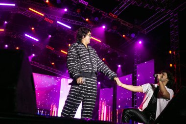 NEW DELHI, INDIA - 23 Mart 2025: Bollywood şarkıcısı Sonu Nigam, Delhi Teknoloji Üniversitesi (DTU), Rohini kampüsünde düzenlenen yıllık kültür festivali Engifest 25. (Fotoğraf: Raajessh Kashyap / Hindustan Times)