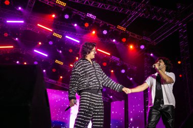 NEW DELHI, INDIA - 23 Mart 2025: Bollywood şarkıcısı Sonu Nigam, Delhi Teknoloji Üniversitesi (DTU), Rohini kampüsünde düzenlenen yıllık kültür festivali Engifest 25. (Fotoğraf: Raajessh Kashyap / Hindustan Times)