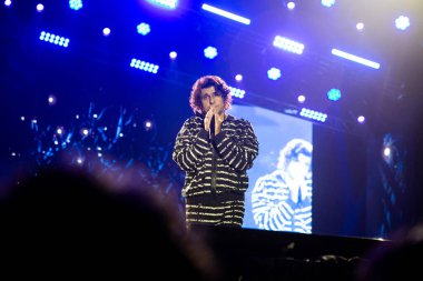 NEW DELHI, INDIA - 23 Mart 2025: Bollywood şarkıcısı Sonu Nigam, Delhi Teknoloji Üniversitesi (DTU), Rohini kampüsünde düzenlenen yıllık kültür festivali Engifest 25. (Fotoğraf: Raajessh Kashyap / Hindustan Times)