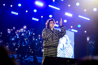 NEW DELHI, INDIA - 23 Mart 2025: Bollywood şarkıcısı Sonu Nigam, Delhi Teknoloji Üniversitesi (DTU), Rohini kampüsünde düzenlenen yıllık kültür festivali Engifest 25. (Fotoğraf: Raajessh Kashyap / Hindustan Times)