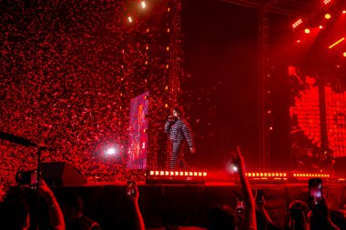 NEW DELHI, INDIA - 23 Mart 2025: Bollywood şarkıcısı Sonu Nigam, Delhi Teknoloji Üniversitesi (DTU), Rohini kampüsünde düzenlenen yıllık kültür festivali Engifest 25. (Fotoğraf: Raajessh Kashyap / Hindustan Times)