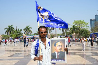 14 Nisan 2025 'te Noida Hindistan' da Dalit ikonu BR Ambedkar 'ın 134. doğum yıldönümü münasebetiyle Rashtriya Dalit Prerna Sthal sektörü 95' te 14 Nisan 2025 'de Noida Hindistan' da Sunil Ghosh Hindustan Times tarafından çekilmiştir.