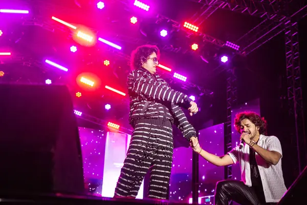 NEW DELHI, INDIA - 23 Mart 2025: Bollywood şarkıcısı Sonu Nigam, Delhi Teknoloji Üniversitesi (DTU), Rohini kampüsünde düzenlenen yıllık kültür festivali Engifest 25. (Fotoğraf: Raajessh Kashyap / Hindustan Times)