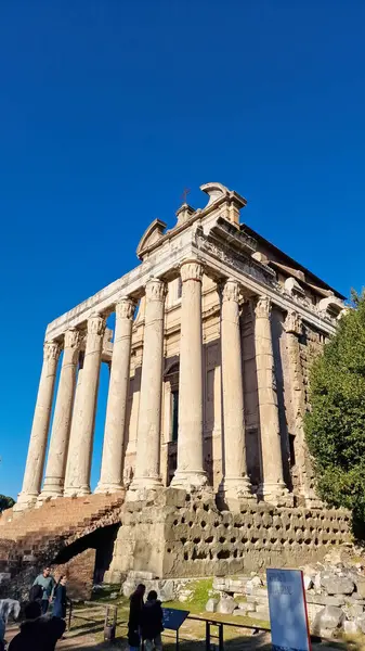 stock image The Roman Forum,is one of the most important archaeological sites in Rome, Italy. It was the center of public life in ancient Rome and played a pivotal role in the city's history, politics, and culture.