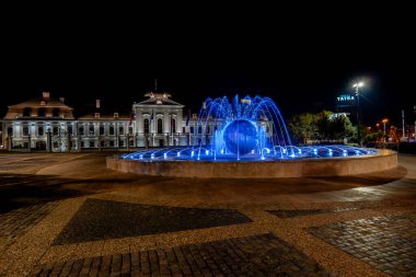 The Planet of Peace Fountain which is located at the Presidential Palace in Bratislava, Slovakia clipart