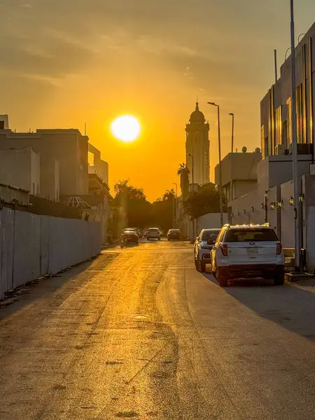Günbatımı Şehir Merkezi Riyad, Suudi Arabistan
