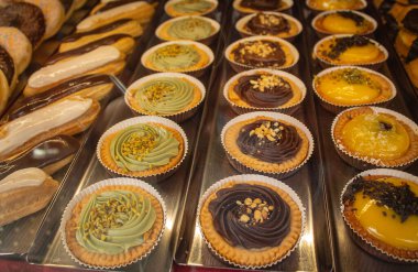 İtalyan Pasta Kreması Fıstık ve Çikolatalı Pastisera, İtalya 'da Uisine, Kurabiyeler ve Şekerler