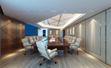 Çalışma ofisinin 3D canlandırması