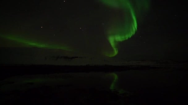 Aurora Borealis Северное Сияние Tromso Норвегия — стоковое видео