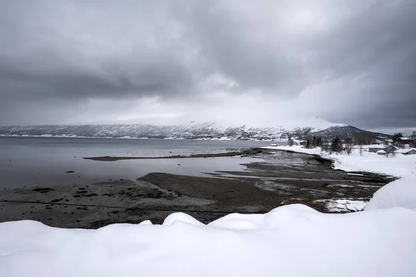 Сніжний Ландшафт Тромсо Північ — стокове фото