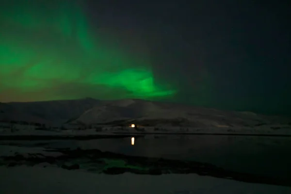 Polarlichter Nordlichter Tromso Norwegen — Stockfoto