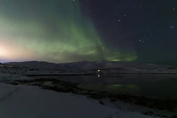 Aurora Borealis Північні Вогні Тромсу Північ — стокове фото