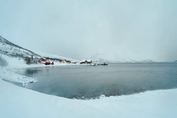 Krásná Zimní Krajina Příroda Tromso — Stock fotografie