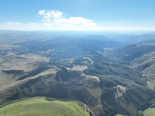 Dağların Yaylaların Yamaçların Havadan Görünüşü — Stok fotoğraf