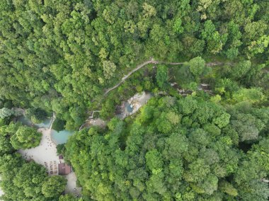 şelale havadan görünümü