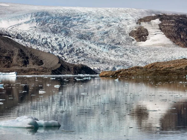 Vista Aerea Dei Ghiacciai Groenlandia — Foto Stock