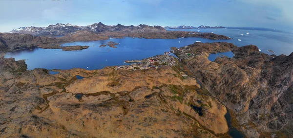 Aerial View Mountains Greenland — Stock Photo, Image