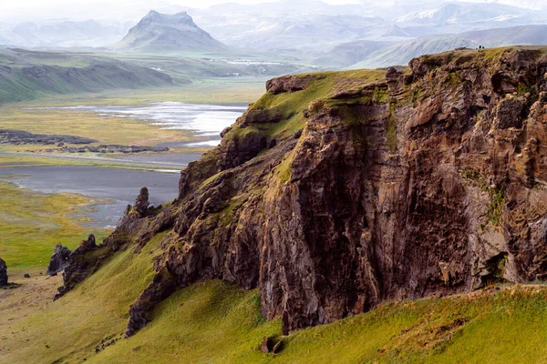 Iceland Dyrhlaey Littoral Paysage Montagne — Photo