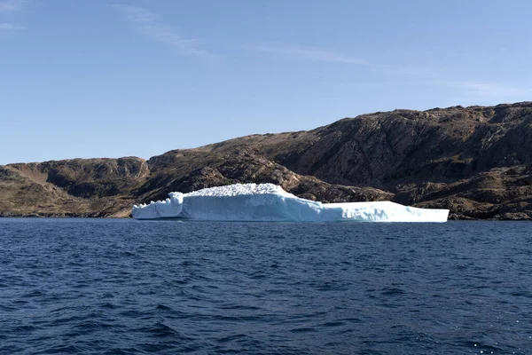 Ghiacciai Galleggiano Sull Oceano Artico Groenlandia — Foto Stock