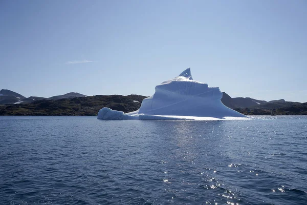 Ghiacciai Galleggiano Sull Oceano Artico Groenlandia — Foto Stock
