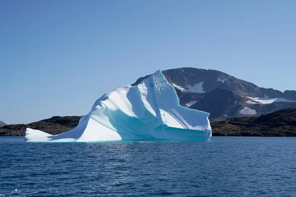 Ledovce Plují Severním Ledovém Oceánu Grónsku — Stock fotografie